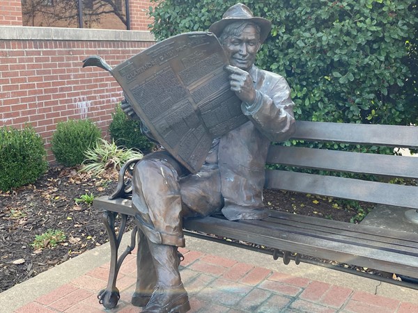 Like a little history in your stroll? Check out the Will Rogers statue in Claremore