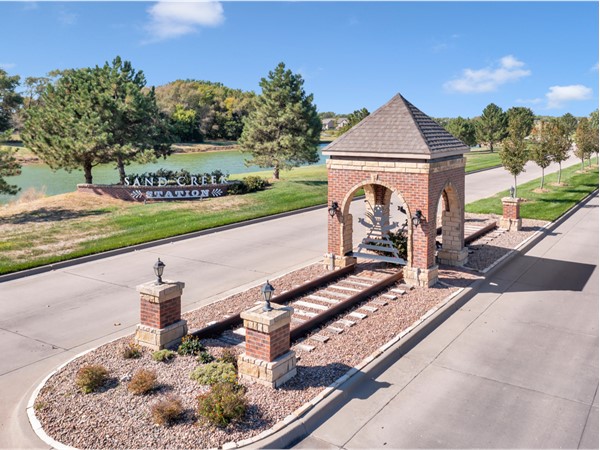 Entrance to Sand Creek Station in Newton KS. Sand Creek is golf course living