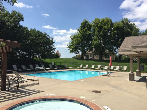 One of two pools that the community enjoys in North Brook