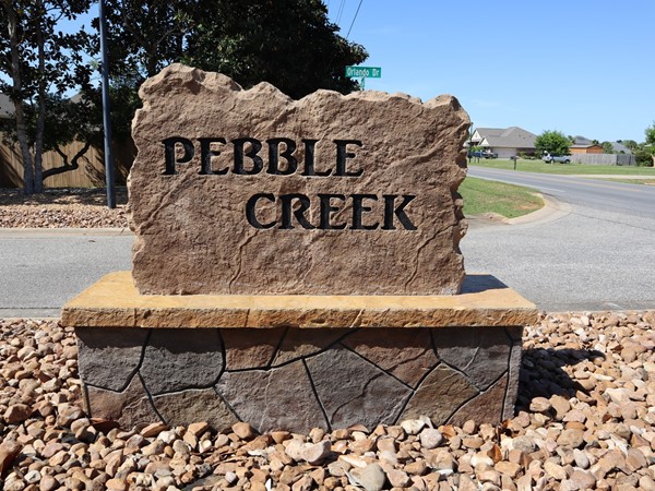 Pebble Creek is a beautiful neighborhood with a peaceful atmosphere and larger lots