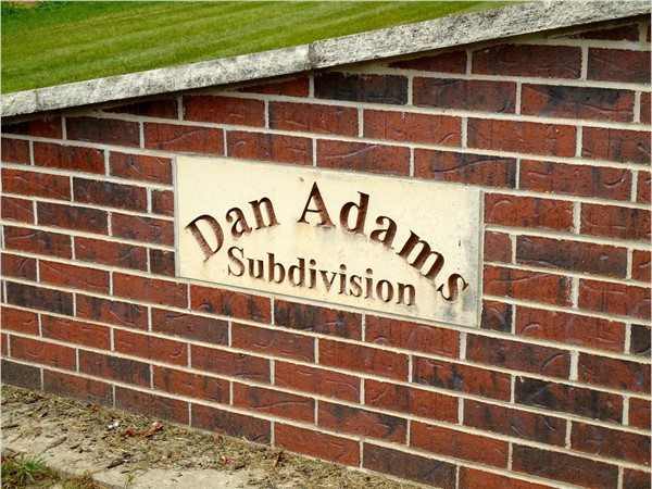 Dan Adams Subdivision