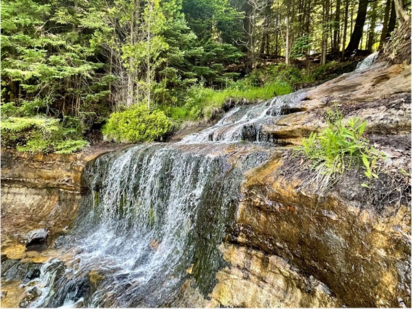 Beautiful Alger Falls is one of many falls to see in Munising
