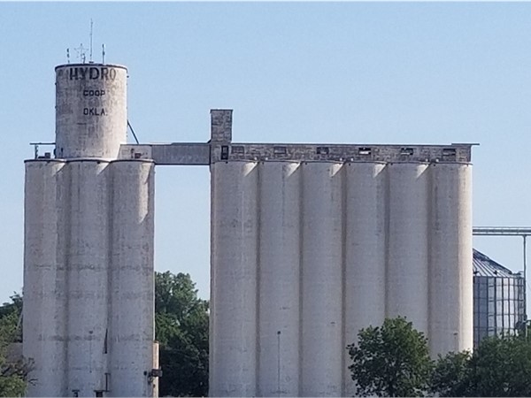 Hydro grain bin.  Farming is a large industry in Western Oklahoma