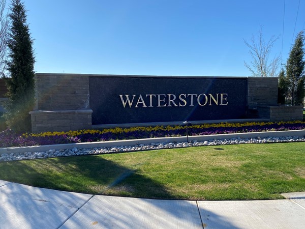 Waterstone entrance sign
