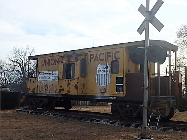 Old Caboose in the Melvern Railroad Park 