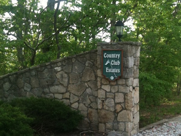 Entrance to Country Club Estates at Lake of the Ozarks 
