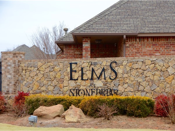 Gated entry for the Elms at Stonebriar