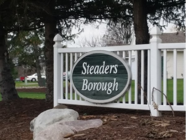 Entrance to the Steaders Borough subdivision