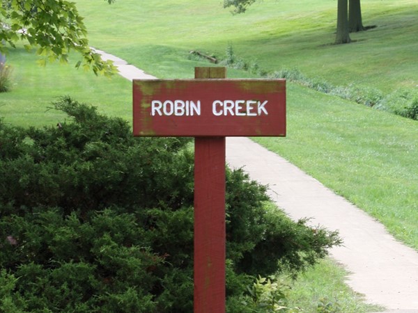 Robin Creek is located right behind Neil Armstrong Elementary. Great bike path