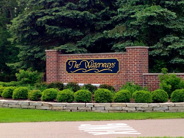 The Waterways main entrance off of Lohr Road 