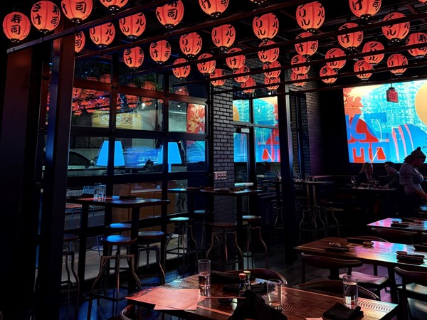 Blue Sushi is a fun place to eat in the Kansas City area 