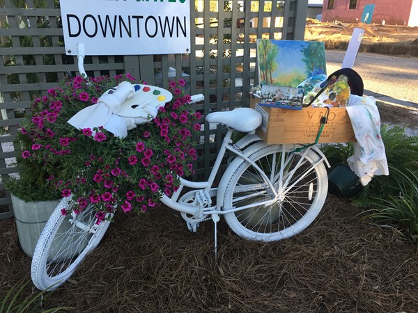 Too much cuteness welcoming you to downtown Fairhope