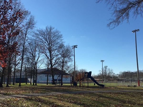 Playscapes, ball fields, and location of the Annual "Easter Egg Drop"