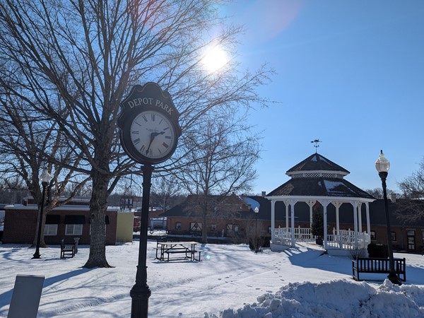 Depot Park is located in the middle of downtown Pleasant Hill.