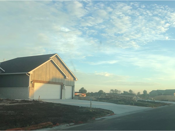 Cheryls Hollow is making leaps and bounds with progress. West Wichita new homes available 