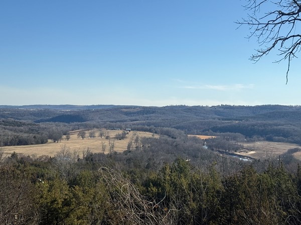 A view for miles! White river, rolling hills, and blue skies!  