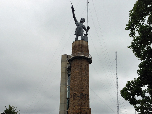Visit the Vulcan statue: The largest cast iron statue in the world