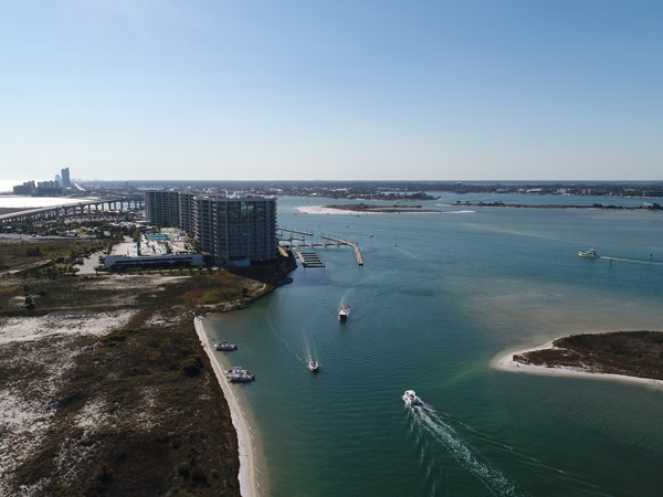 Beautiful day for boating around the Caribe Resort and Orange Beach Islands