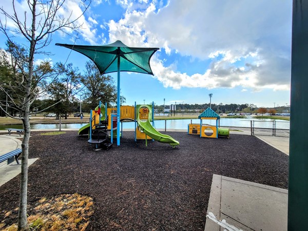 Coquille Park has a playground for children