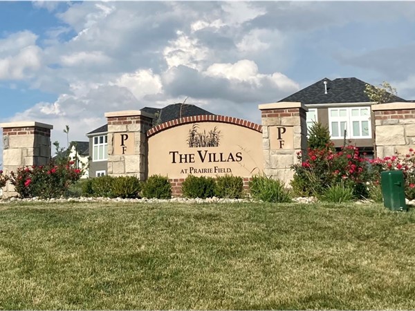 Entrance to The Villas at Prairie Fields 
