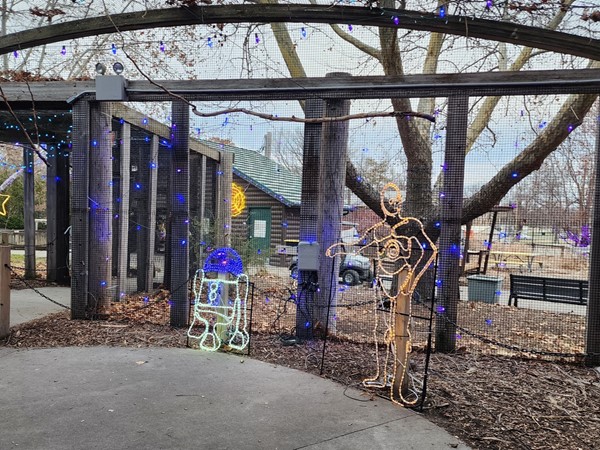 Holiday display at the Topeka Zoo