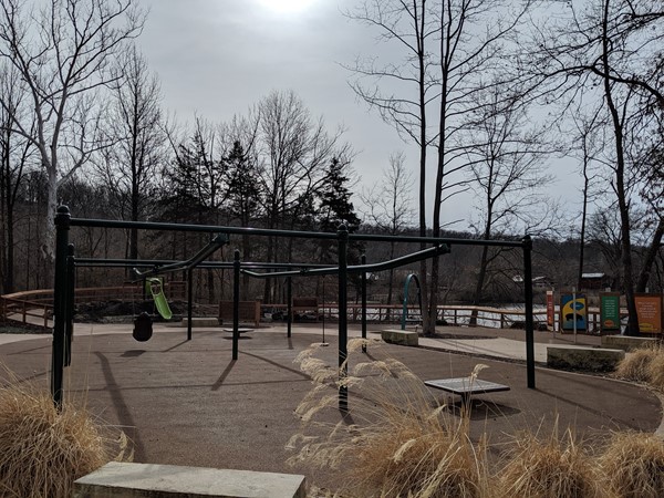 Playground in Africa at the zoo designed to be accessible for kids with disabilities