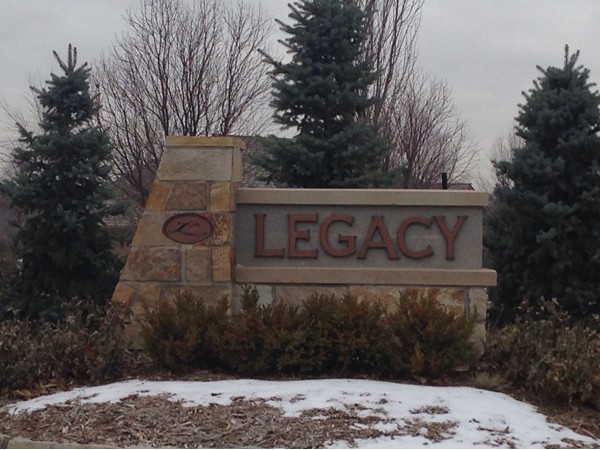 Entrance to Legacy Subdivision