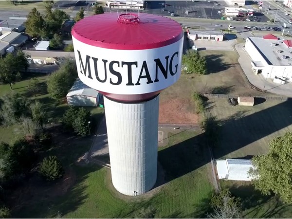 Mustang water tower
