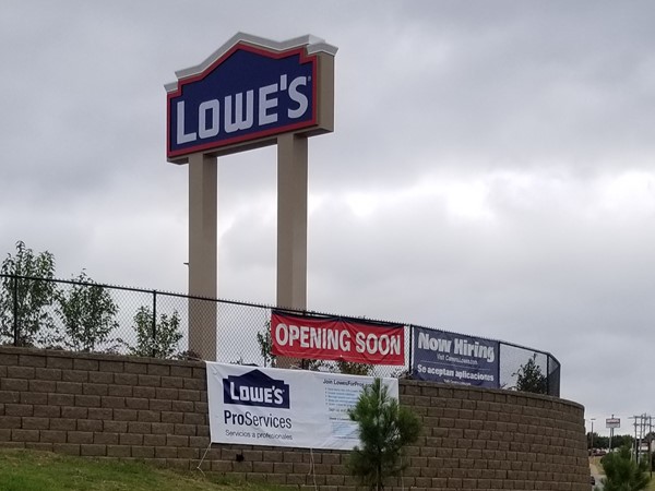 The new Lowe's in Little Rock now has it's "coming soon" sign up
