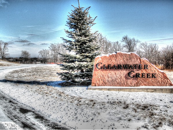 A wintery look at Clearwater Creek in Fort Calhoun...