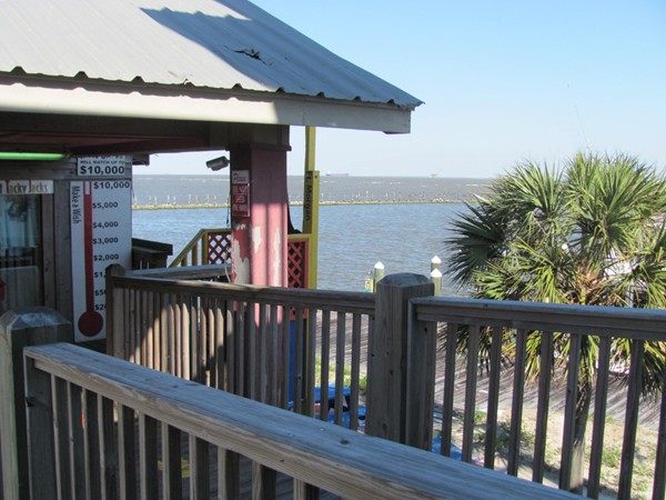 The view from Tacky Jacks on Fort Morgan Road, Gulf Shores