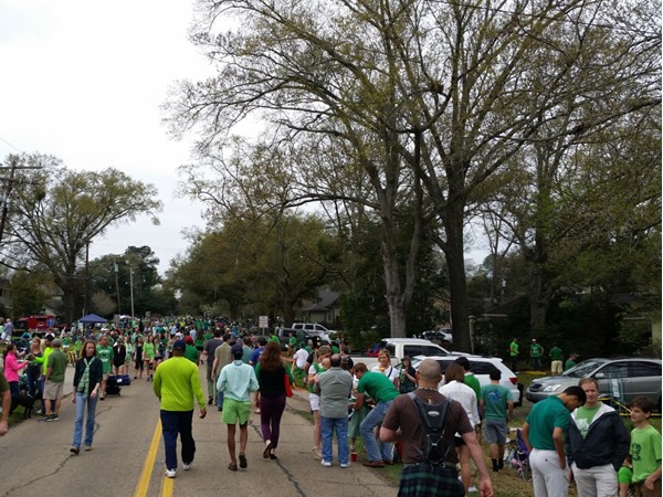 St. Patrick's Day Parade in Hundred Oaks neighborhood
