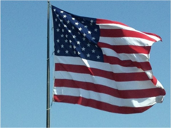 Old Glory flying over Enid