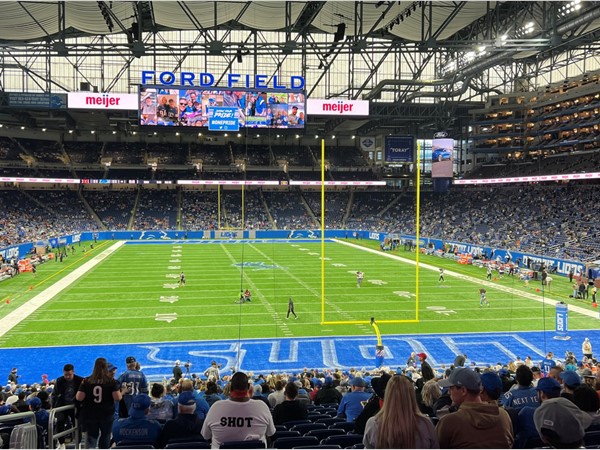 The Bengals vs Lions at Ford Field 