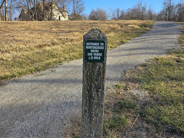 Winterset Garden Trail West marker