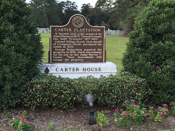 Carter House located in Carter Plantation is on the historical registry