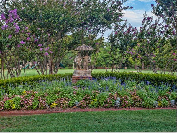 Gorgeous statues and gardens adorn Bixler Park in Nichols Hills