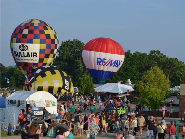 The famous RE/MAX balloon launches every year at The Howell Balloonfest