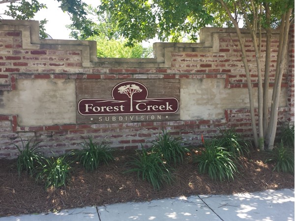 Forest Creek Subdivision entry