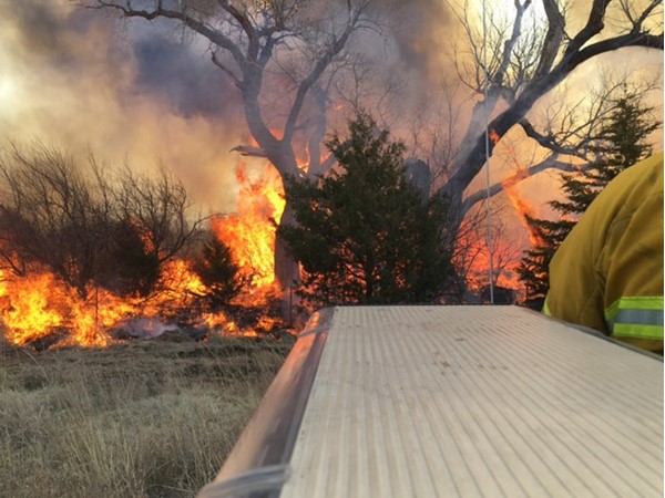 Wild fires are a part of living in our dry area but the local fire departments keep us safe