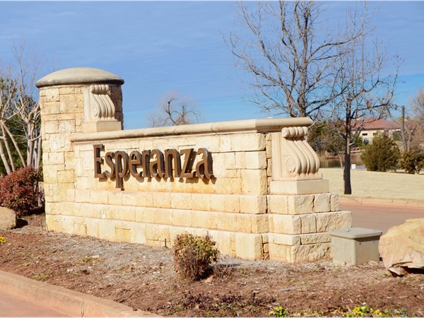 Esperanza entry in Southwest Edmond