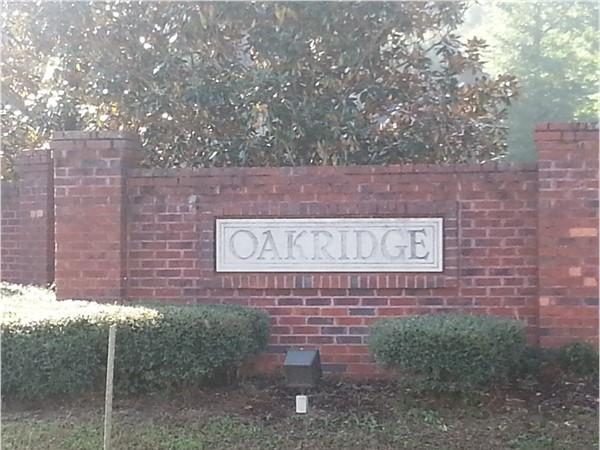 Oak Ridge is located on Highway 119 in North Shelby County
