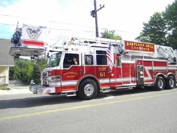 Hartland Fire in the Brighton 4th of July Parade!