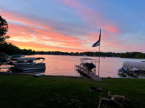 Sunset on Lobdell Lake 
