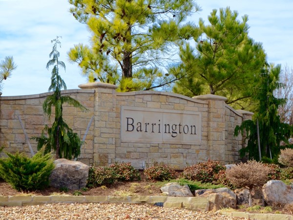 Barrington Estates entrance