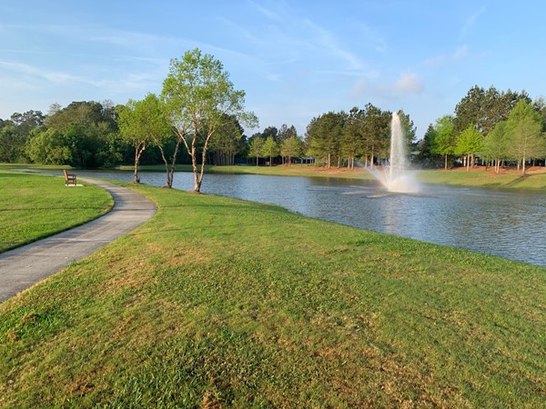 One of the lovely lakes and fountains located in Craft Farms North