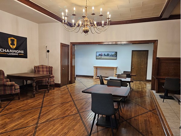 Versatile space with vintage charm and modern dining potential