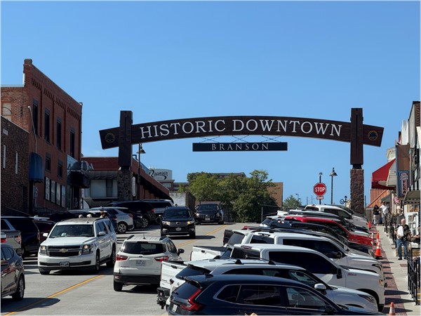 Downtown Branson has been updated with new signs, sidewalks and rails