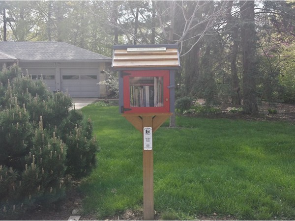 I wonder what this Little Free Library has too share