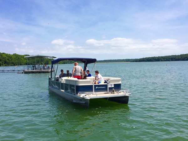 Rent a pontoon at Lake Jacomo Marina and enjoy a day on the lake